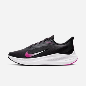 Chaussure De Running Nike Air Zoom Winflo 7 Grise 1368-075 Dark Smoke Grey/Fire Pink/White/Black Femme | RUQ-01562408